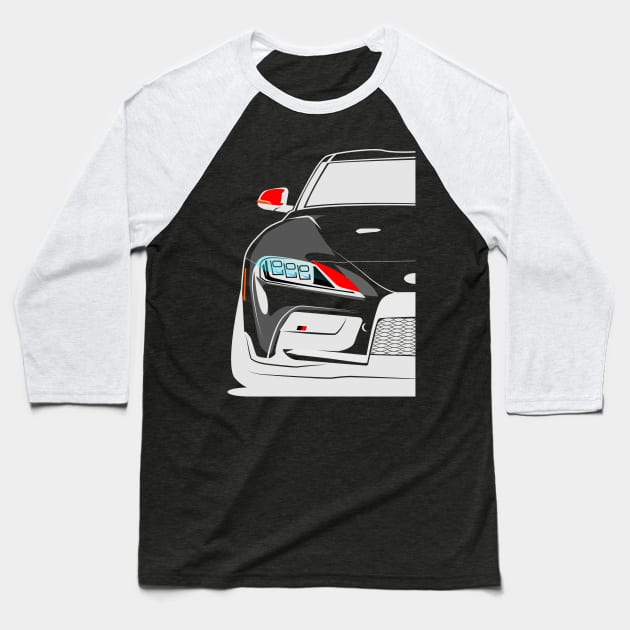 Supra GT4 GR Gazoo Racing Baseball T-Shirt by gaplexio